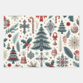 Set aus 3 Überziehpapier Geschenkpapier Set (Vorderseite 2)