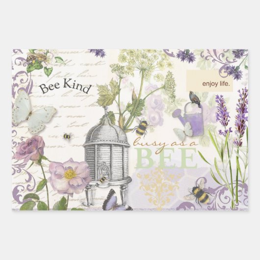 Set aus 3 Überziehpapier Geschenkpapier Set (Vorderseite)