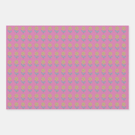 Set aus 3 Überziehpapier Geschenkpapier Set (Vorderseite 3)