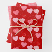 Set aus 3 Überziehpapier Geschenkpapier Set (Beispiel)