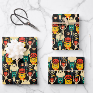 Set aus 3 Überziehpapier Geschenkpapier Set