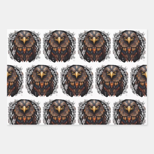 Set aus 3 Überziehpapier Geschenkpapier Set (Vorderseite 3)