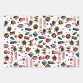 Set aus 3 Überziehpapier Geschenkpapier Set (Vorderseite 2)