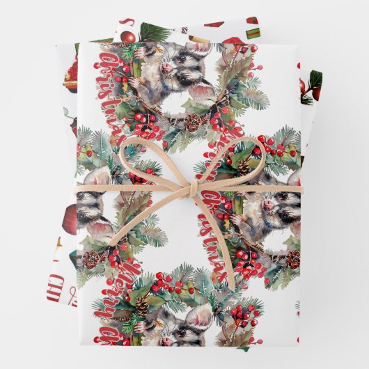 Set aus 3 Überziehpapier Geschenkpapier Set (Beispiel)