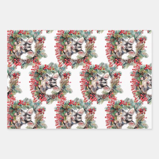 Set aus 3 Überziehpapier Geschenkpapier Set (Vorderseite)