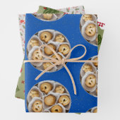 Set aus 3 Überziehpapier Geschenkpapier Set (Beispiel)