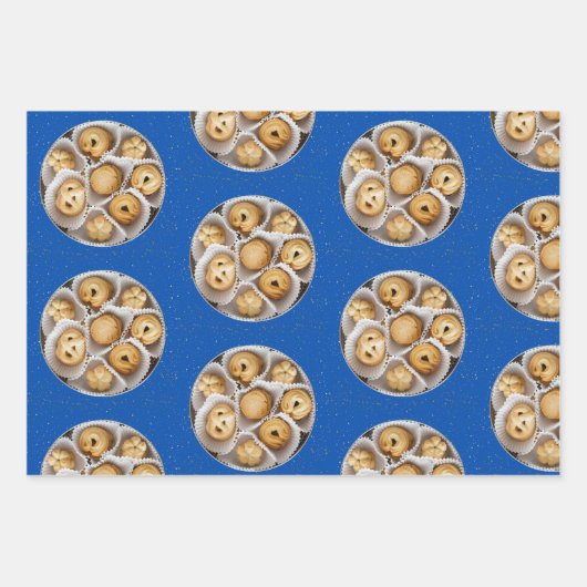 Set aus 3 Überziehpapier Geschenkpapier Set (Vorderseite)