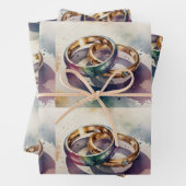 Set aus 3 Überziehpapier Geschenkpapier Set (Beispiel)