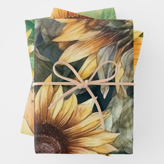 Set aus 3 Überziehpapier Geschenkpapier Set (Beispiel)