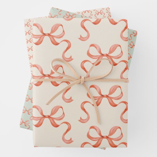 Set aus 3 Überziehpapier Geschenkpapier Set (Beispiel)