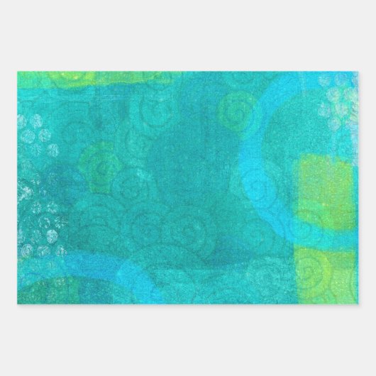 Set aus 3 Überziehpapier Geschenkpapier Set (Vorderseite 3)