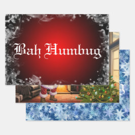 Set aus 3 Überziehpapier Geschenkpapier Set