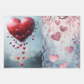 Set aus 3 Überziehpapier Geschenkpapier Set (Vorderseite 3)