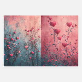 Set aus 3 Überziehpapier Geschenkpapier Set