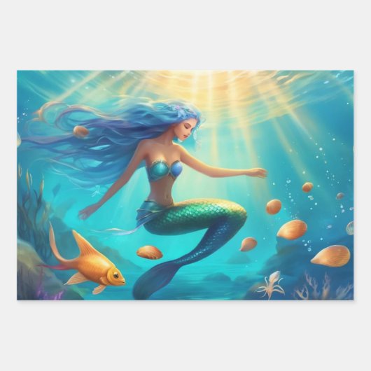 Set aus 3 Überziehpapier Geschenkpapier Set (Vorderseite 3)