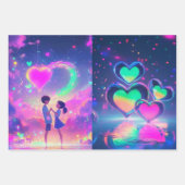 Set aus 3 Überziehpapier Geschenkpapier Set (Vorderseite 3)