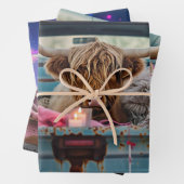 Set aus 3 Überziehpapier Geschenkpapier Set (Beispiel)