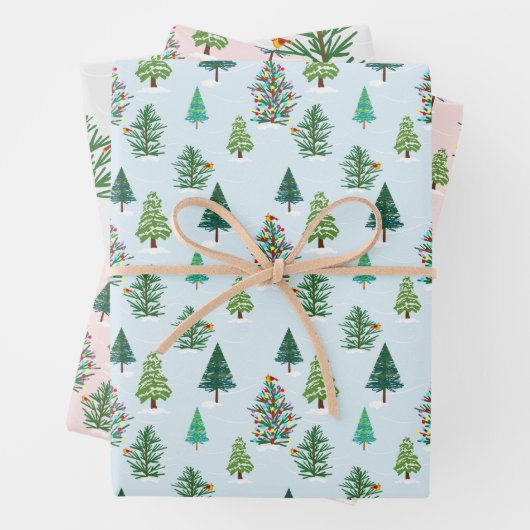 Set aus 3 Überziehpapier Geschenkpapier Set (Beispiel)