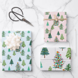 Set aus 3 Überziehpapier Geschenkpapier Set