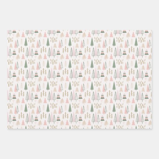 Set aus 3 Überziehpapier Geschenkpapier Set (Vorderseite 3)