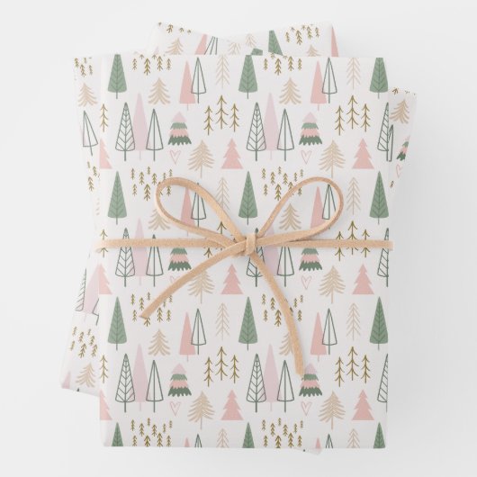 Set aus 3 Überziehpapier Geschenkpapier Set (Beispiel)