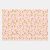 Set aus 3 Überziehpapier Geschenkpapier Set (Vorderseite 2)