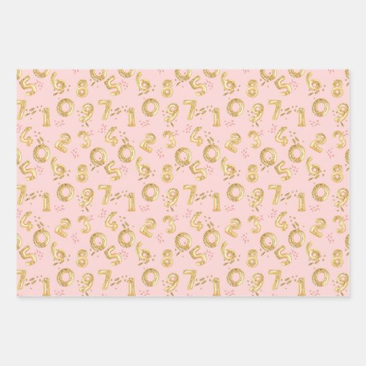 Set aus 3 Überziehpapier Geschenkpapier Set (Vorderseite 2)