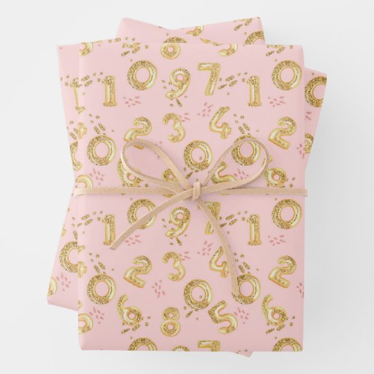 Set aus 3 Überziehpapier Geschenkpapier Set (Beispiel)