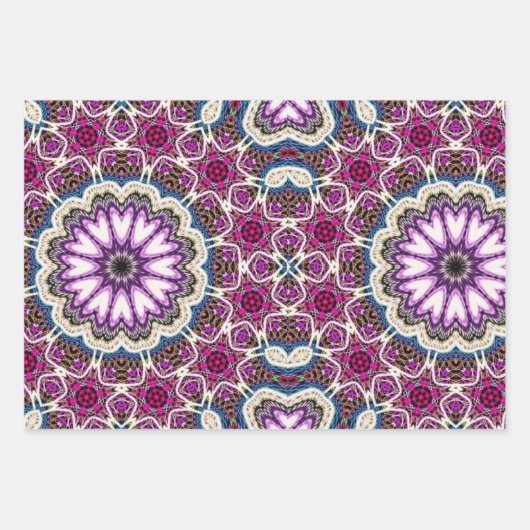 Set aus 3 Überziehpapier Geschenkpapier Set (Vorderseite 2)