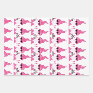 Set aus 3 Überziehpapier Geschenkpapier Set