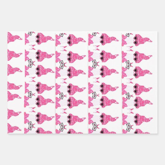 Set aus 3 Überziehpapier Geschenkpapier Set (Vorderseite)