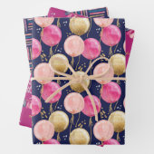 Set aus 3 Überziehpapier Geschenkpapier Set (Beispiel)