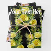 Set aus 3 Überziehpapier Geschenkpapier Set (Beispiel)