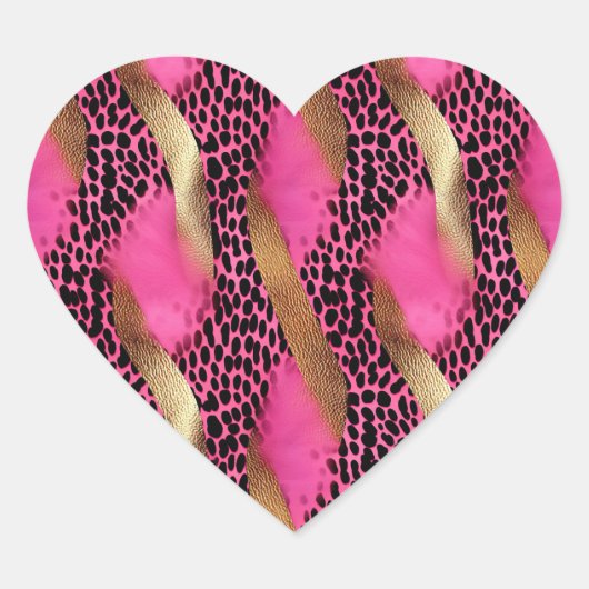 Set aus 3 Überziehpapier Herz-Aufkleber (Vorderseite)