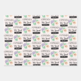 Set aus 3 Umschlagpapier Geschenkpapier Set