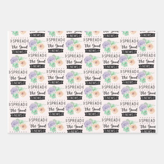 Set aus 3 Umschlagpapier Geschenkpapier Set (Vorderseite)