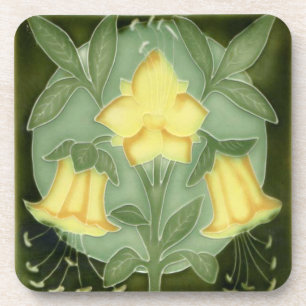 Set aus 6 Jugendstil-Unterdeckern Untersetzer