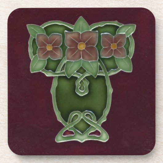 Set aus 6 Jugendstil-Untersetzern Untersetzer (Vorderseite)