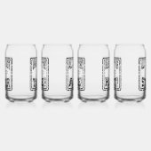 Set AUS BIERGLAS Dosenglas (Rechts)