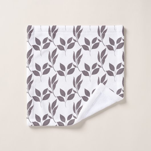 Set aus braunem Leaf (Waschlappen)