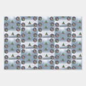 Set aus drei Blättern Geschenkpapier Set (Vorderseite 3)