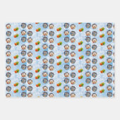 Set aus drei Blättern Geschenkpapier Set (Vorderseite 2)