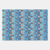 Set aus drei Blättern Geschenkpapier Set (Vorderseite)