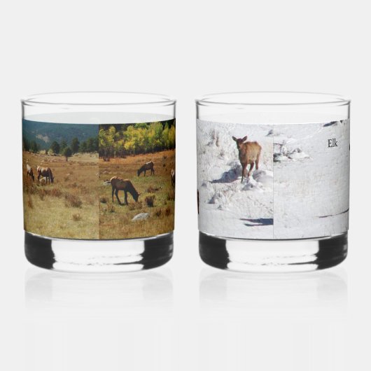 Set aus Elch Whiskyglas (Rechts)