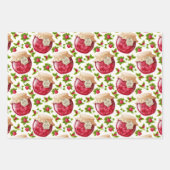Set aus Frischobst-Marmelade Geschenkpapier Set (Vorderseite 3)