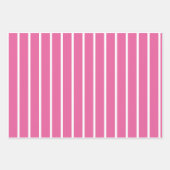 Set aus Papier - Pink-goldene Streifen Polka-Punkt (Vorderseite 3)