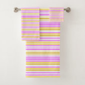 Set aus rosa und gelben Streifen (Insitu)