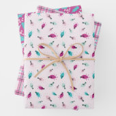 Set aus rosa Wrapping Geschenkpapier Set (Beispiel)
