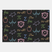 Set aus schwarzem STEM Wrapping Paper (Flachblatt) Geschenkpapier Set (Vorderseite 3)