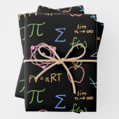 Set aus schwarzem STEM Wrapping Paper (Flachblatt) Geschenkpapier Set (Beispiel)